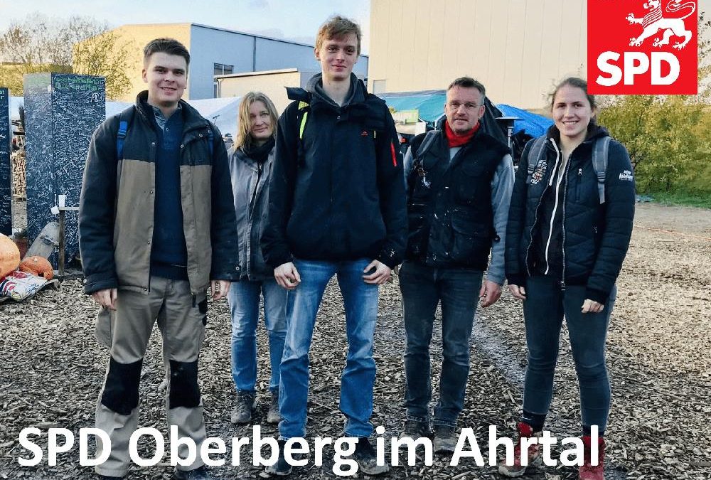 SPD Oberberg unterstützt das Ahrtal beim Wiederaufbau