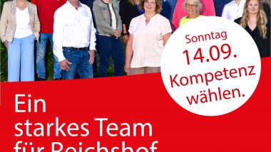 Unser Team für die Kommunalwahl 2025 steht.